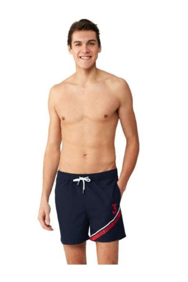 U.S. Polo Assn. Men's Medium Size Pocketed Swim Shorts