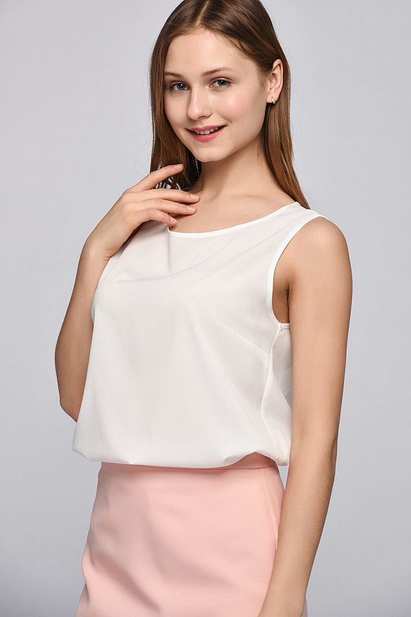 Koton-Tricou de corp de damă ecru 5YAK32825CW 1