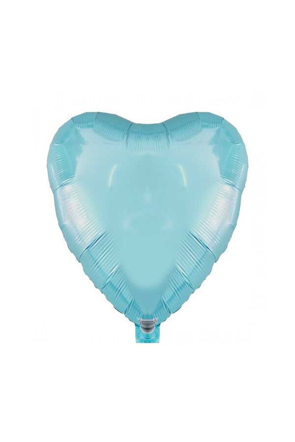 Kazanabil-Heart Shaped Foil Balloon 40cm Baby Blue 1