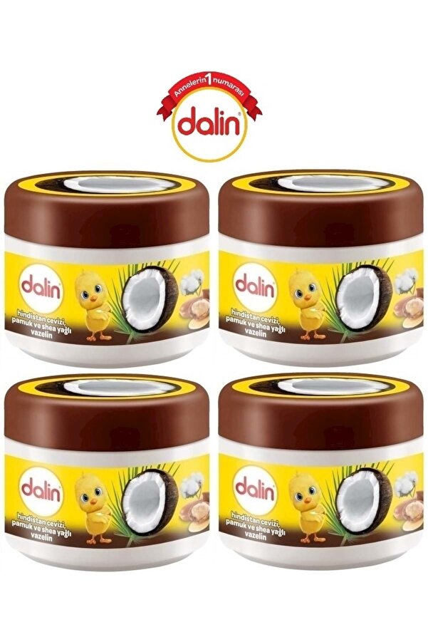 Dalin Vazelin 100Ml Hindistan Çevizi Pamuk Ve Shea Yağlı 4 Lü Set