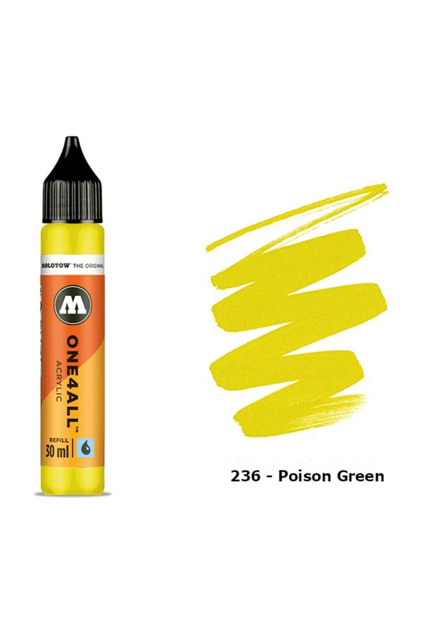 Molotow-One4All 30 ml Acrylic Ink Refill - Poison Green 236 1