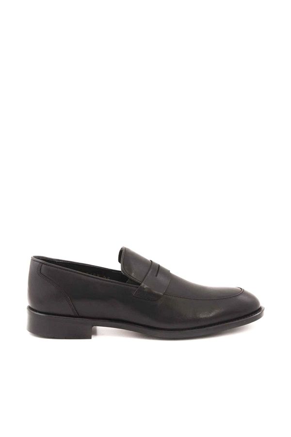 KEMAL TANCA-Μαύρο Loafer από γνήσιο δέρμα - 191KTE483 9775 1