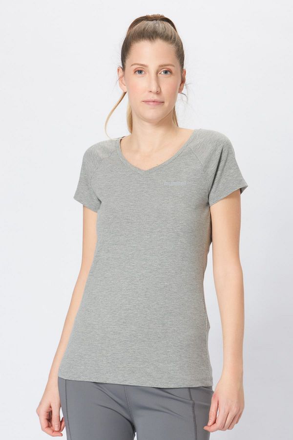 hummel-Women's T-shirt Sanne V-Neck Aw17 1