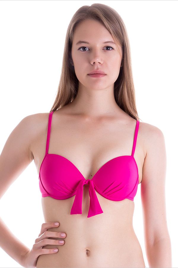 AYYILDIZ-63545 Fuchsia Push-up Bikini Top 1
