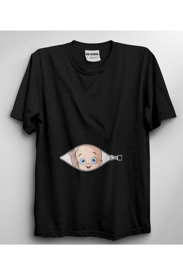 NİCE-Printed Maternity T-shirt 1