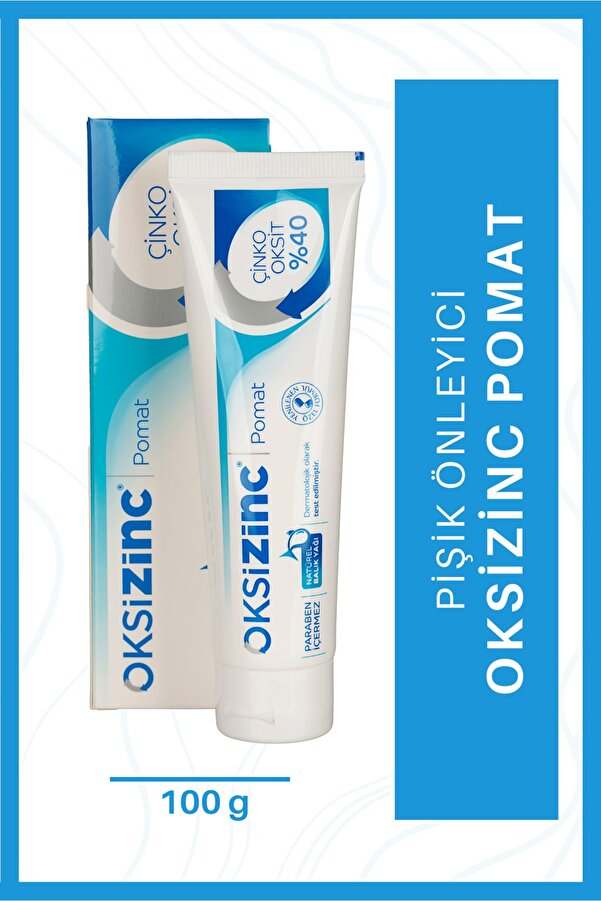 Oksizinc Pişik Kremi 100gram %40 Çinko Oksit