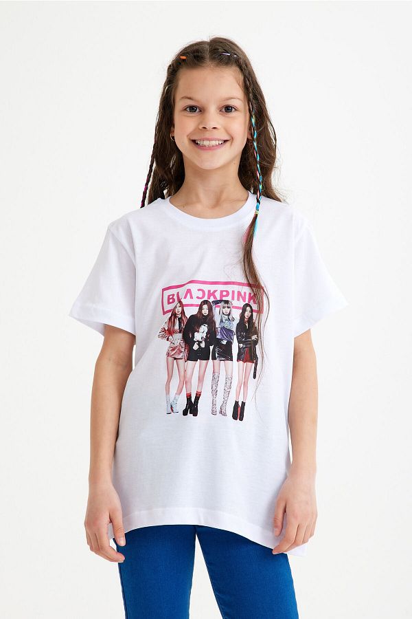 C&C OKULCUNUZ-Tricou pentru copii cu imprimeu Blackpink pentru varsta 5-15 ani 1