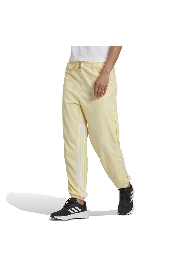 adidas Hyperglam 3 Stripes Oversized Jogger Sweatpants Side Zippers and Cuffed Design Trendyol