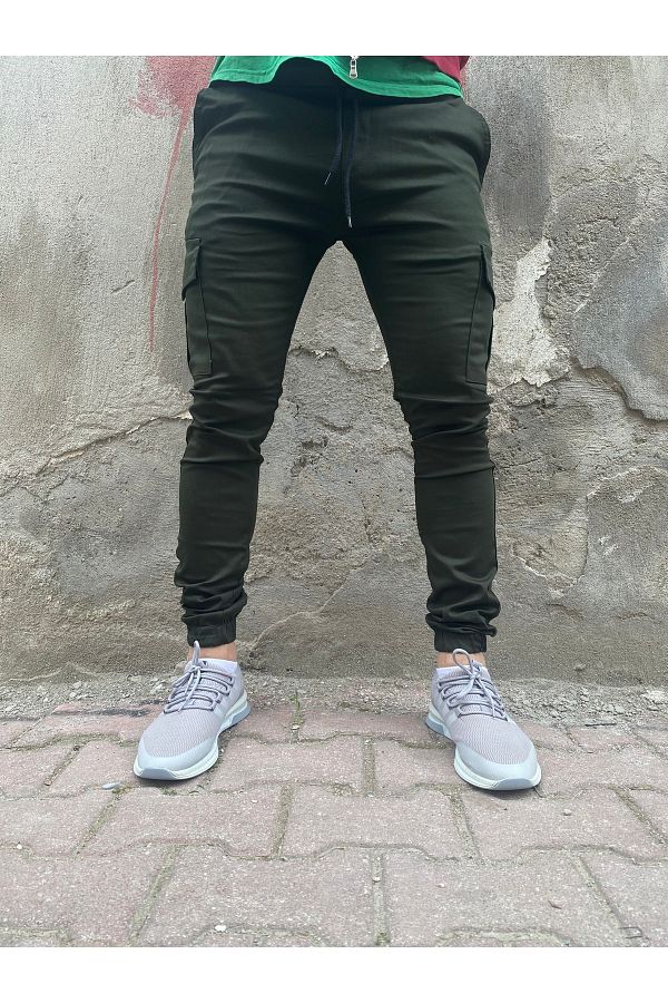 Ormanc Giyim Khaki Men s Cargo Pants with Elastic Waist and Legs Trendyol