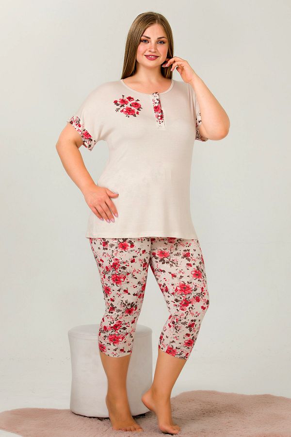 Plus size capri pj sets shop