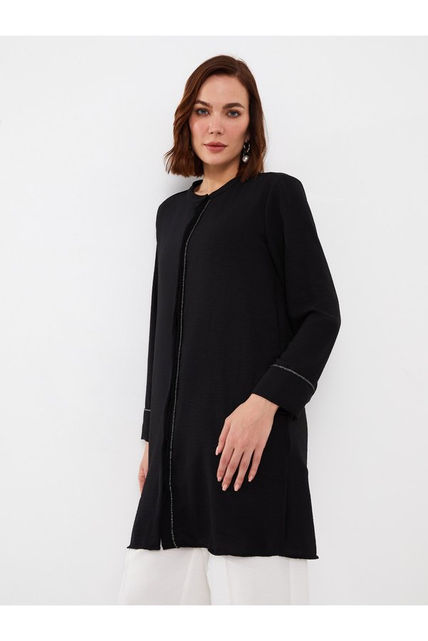 Trendyol Damen Overall In Übergröße | Schwarzer Gewebter Overall Mit Schulterfreiem Oberteil | Größen Bis 6XL, 100% Polyester
