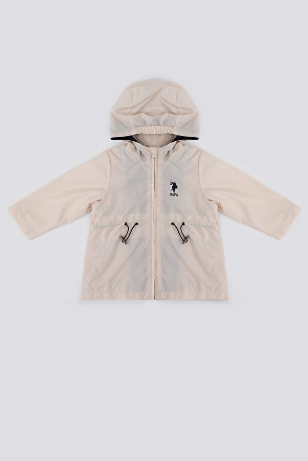 U.S. Polo Assn. The Nobility Of Red Krem Kız Bebek Yağmurluk