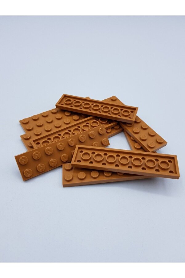 LEGO Orjinal Aksesuar Custom Moc Creator Plate 2 X 8 Tuğla Açık Kahverengi 4 Adet Gönderilecek