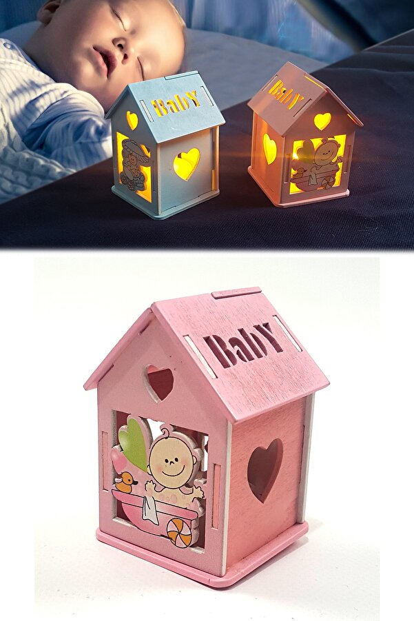 Binbirreyon Bebek Gece Lambası Pilli Led Mum Fener Ma062r