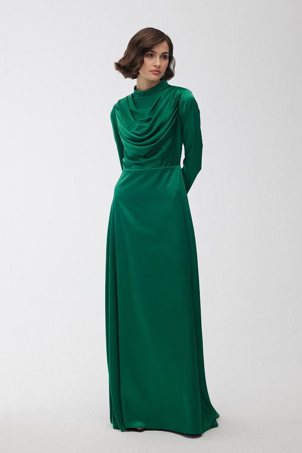 Manuka-Violettes Degaje Abendkleid Smaragd 1