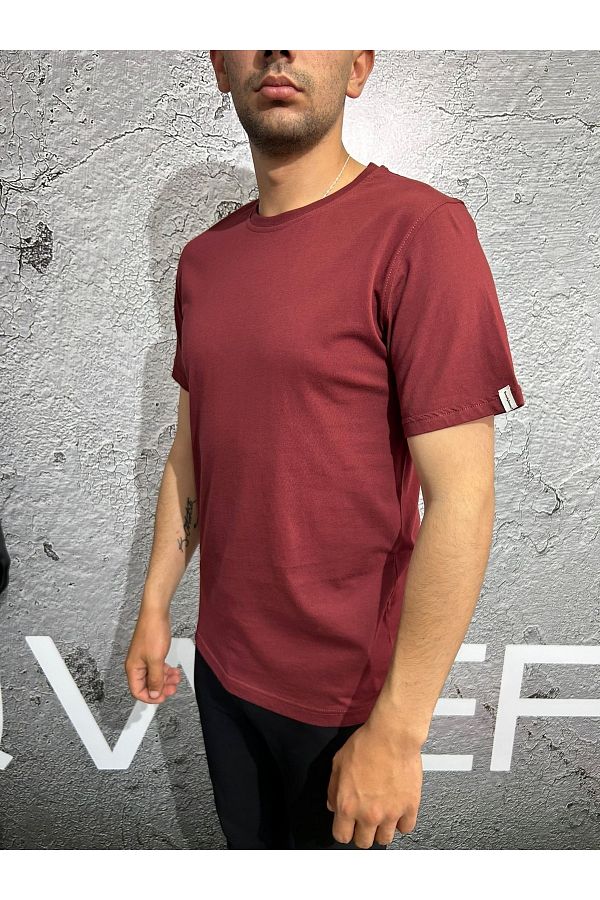 Qwerty T shirt Basic with Crew Neck Trendyol