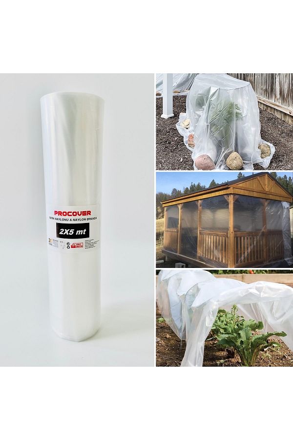 Procover-Nylon Tarpaulin Width 2 Meters X Length 5 Meters 1stQuality Thick Original Transparent 1