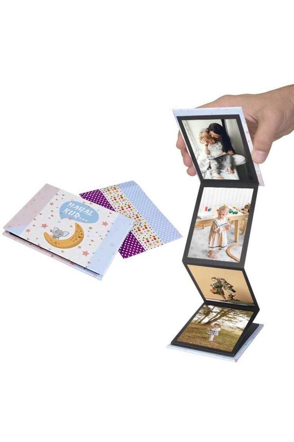 Genel Markalar Mini Ay Akordiyon Fotoğraf Albümü