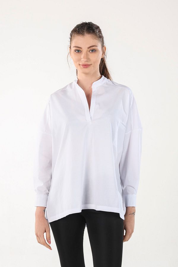 Buttonless dress shirt online