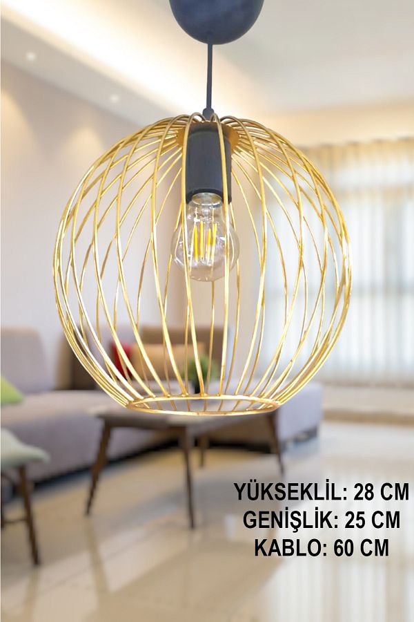 Gold wire chandelier outlet