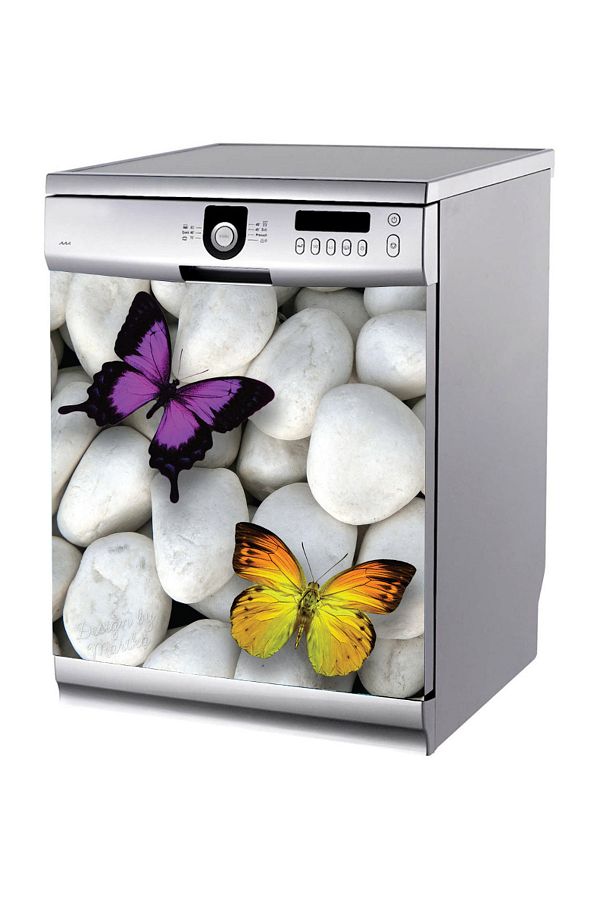 Tilki Dünyası-Cute Butterflies Dishwasher Sticker BS-155 1