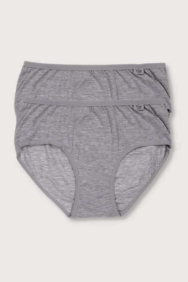 Tutku-Women's Gray 2 Pack Lycra Bato Panties ELF568T0924CCM2 1