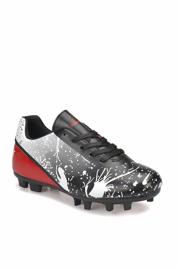 Kinetix-PLUTO AG Black White Red Boys' Astroturf Field Shoes 100299918 1