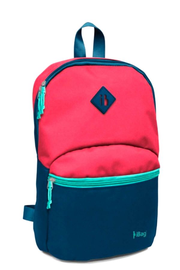 İBAG-13952 Two Compartment Mini Backpack - Navy Blue / 1