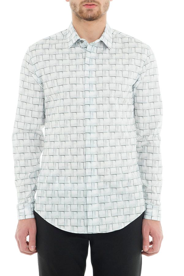 Emporio Armani-Men's White Shirt 21CC1T 216F2 036 1