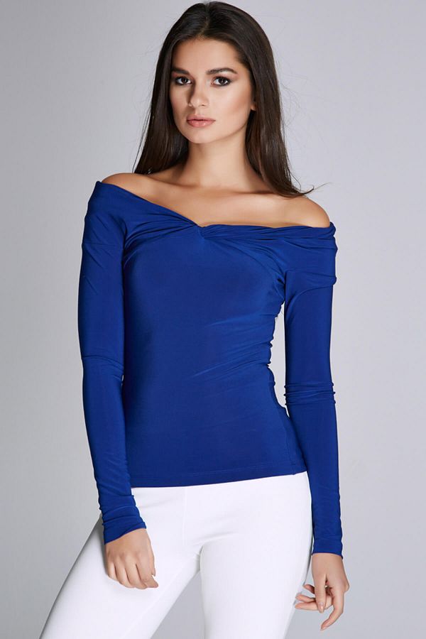 Laranor-Women's Saks Neck and Shoulder Detailed Blouse 15L4564 1