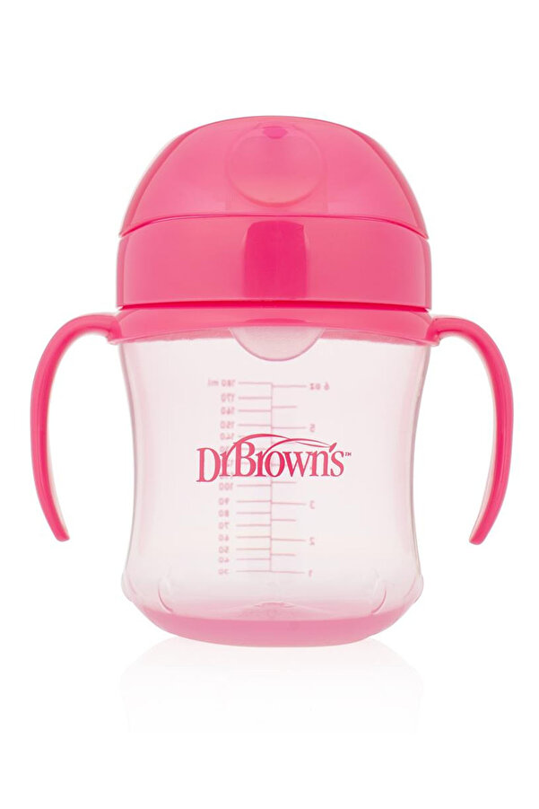 Dr.Brown's Dr. Brown'S Soft Spout Yumuşak Uçlu Damlatmaz Alıştırma Bardağı 180ml Pembe