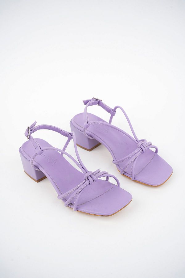 Diardi Women s Lilac Color Low Heel Sandals Trendyol