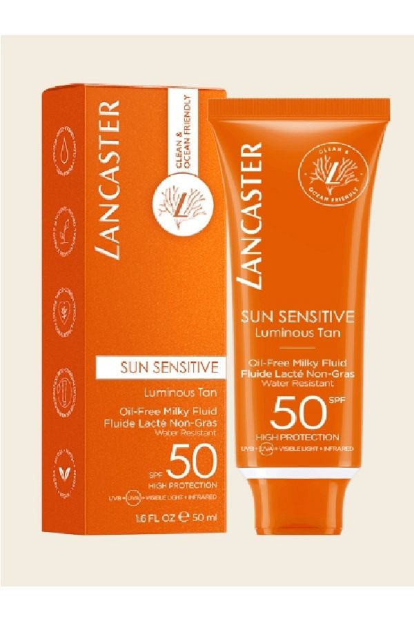 Lancaster-Sunscreen Milk - Non-Greasy, For Sensitive Skin (SPF 50, 50 Ml) 1