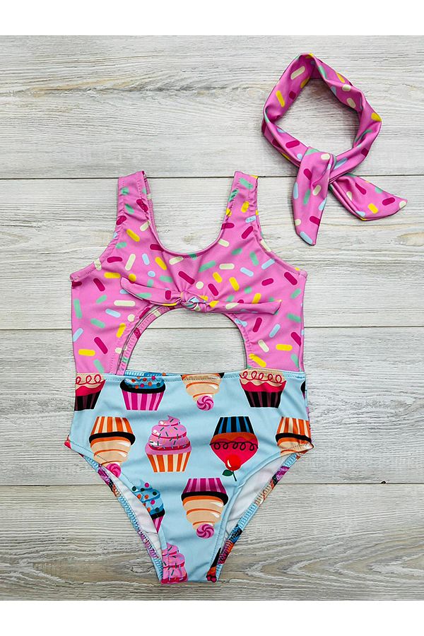 My Kids Wear-Costum de baie pentru fete cu imprimeu bandana 1