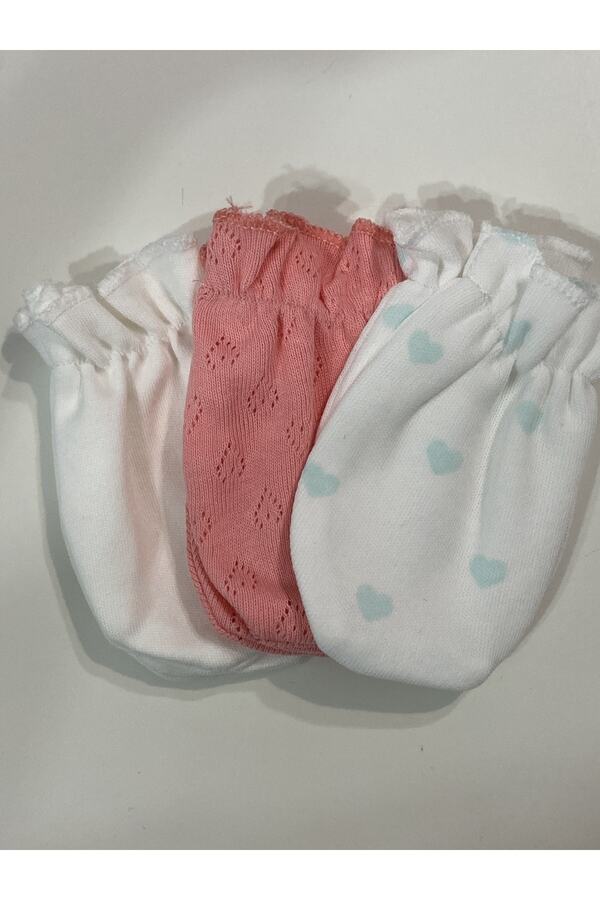 Caramell 3'lü Eldiven Seti %100 Doğal Pamuk Mixc6