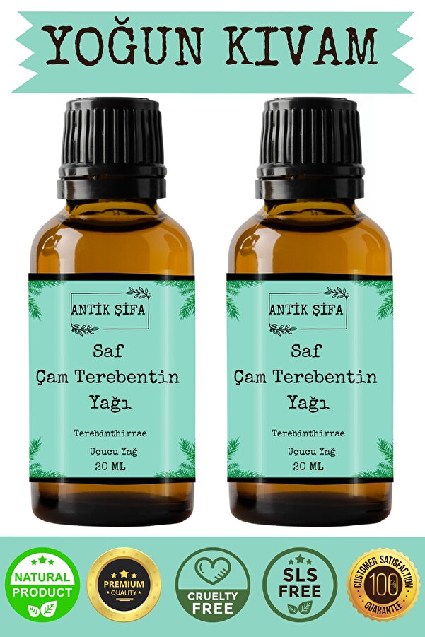 Antik Şifa 100% Non-Diluent Pine Turpentine Oil (2 X 20 ML