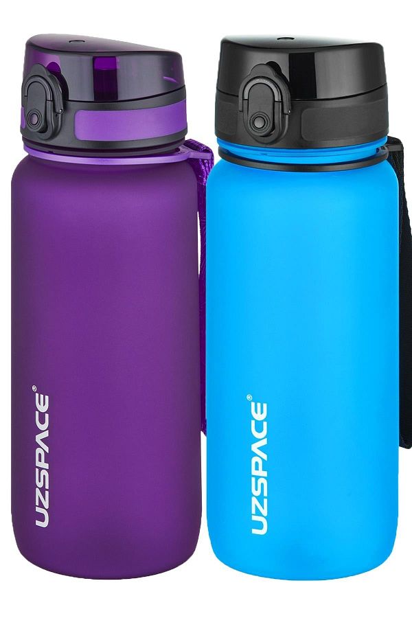 Uzspace-2-Piece Tritan Flask Set 650 Ml 14 Different Color Options Fiftyfifty 1