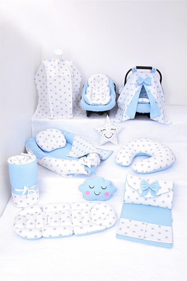 Umaybebek Babynest Puset Örtüsü Alt Açma Emzirme Yastığı Bel Destekli Ana Kucağı Bebek Arabası Minderi-TUTMALI