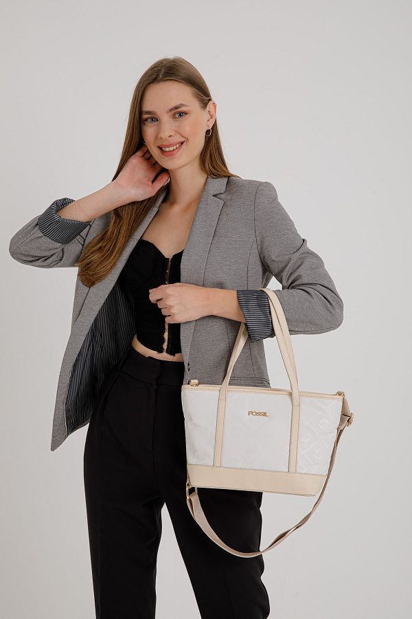 Fossil White Women s Shoulder Bag 05FS23Y457 Trendyol