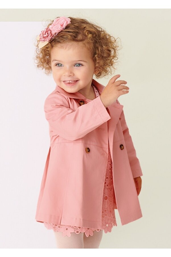 Mayoral Kız Bebek Pembe Yağmurluk