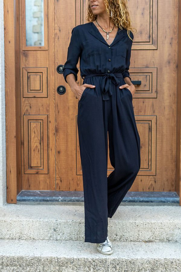 Belt jumpsuit shop