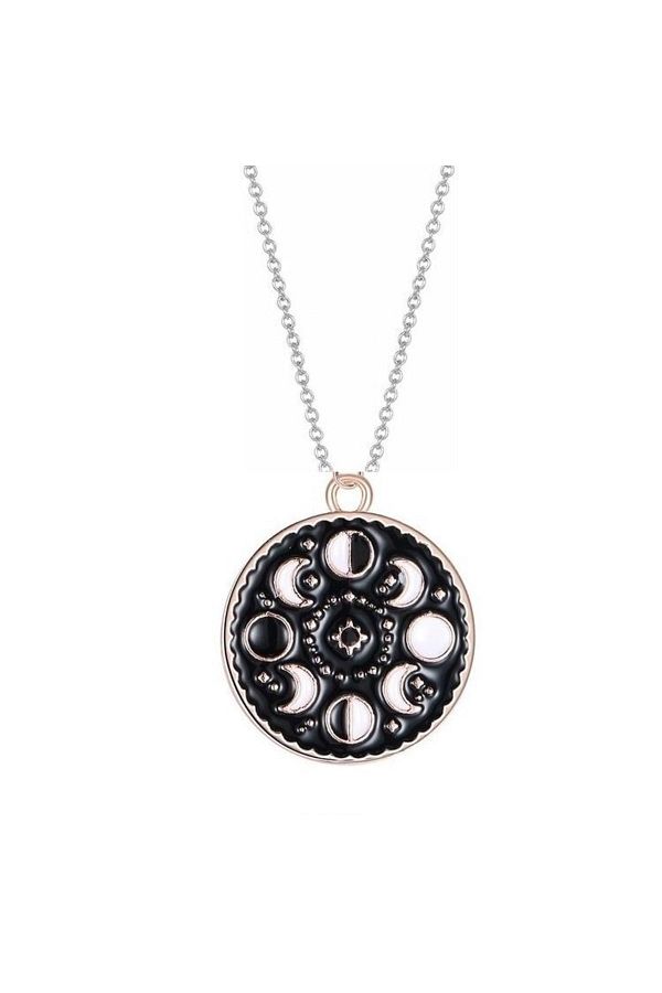 Moon cycle necklace shop