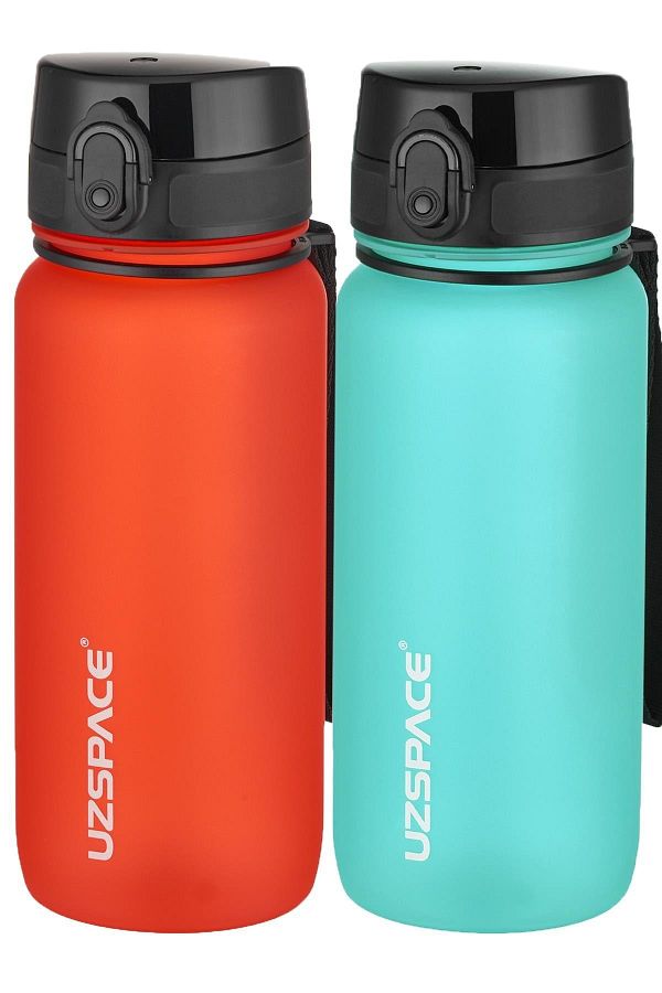 Uzspace-2-Piece Tritan Flask Set 650 Ml 14 Different Color Options Fiftyfifty 1