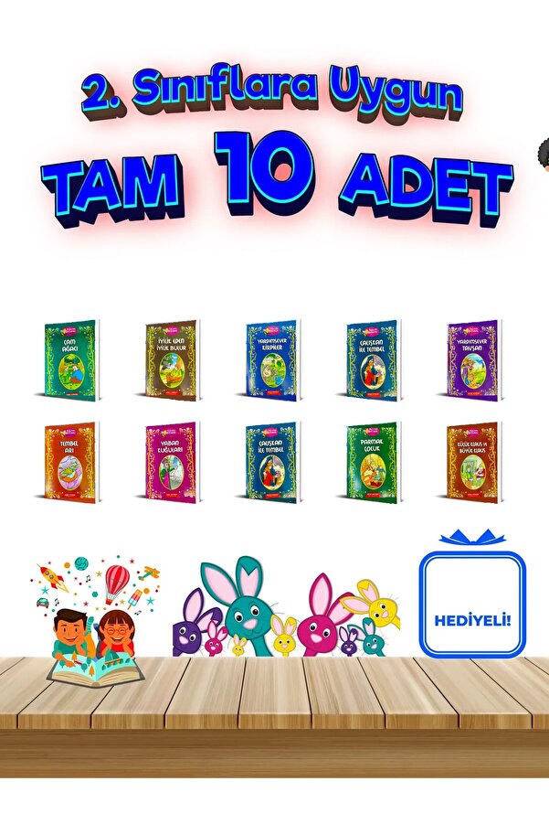 GÖNÜL YAYINCILIK Bal Arısı Candy 2.sınıflara Uygun Okumayı Sevdiren 10'lu Hikaye Seti