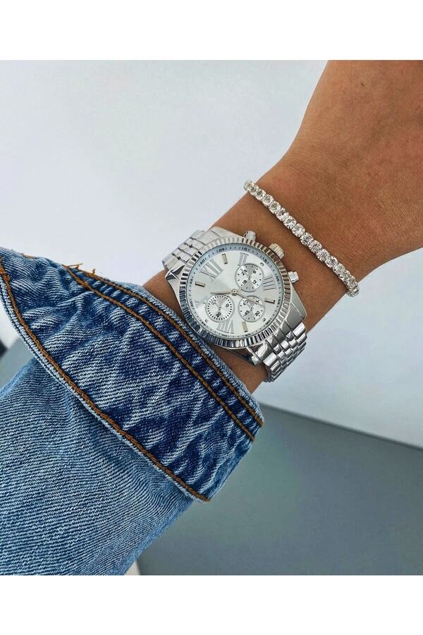 pullmarkt-Roman Numeral - M Kors Model Analog Wristwatch Unisex 1