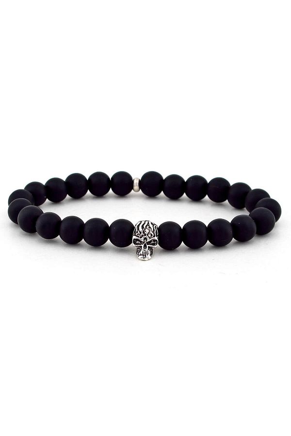 Solfera-Men's Matte Onyx Natural Stone Bracelet B797 1