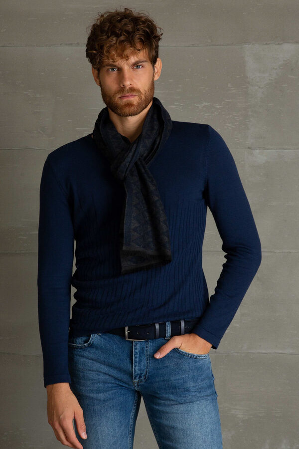 Pierre Cardin-Pulover slim pentru bărbați, albastru marin G021GL0TK.000670045 1