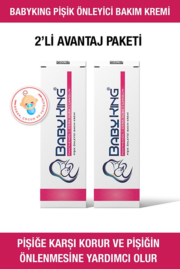 BabyKing Pişik Önleyici Bakım Kremi 37 Gr 2 Adet