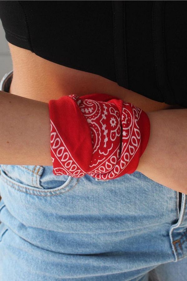 Red bandana bracelet on sale