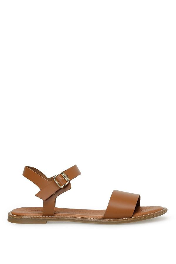 Nine West Penje 3fx Tan Women s Flat Sandals Trendyol